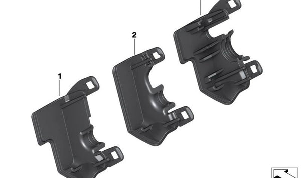 Tapa izquierda interruptor OEM 61317708253 para BMW Motorrad R 1200 RT RK26 (2009-2014). Pieza original BMW Motorrad.