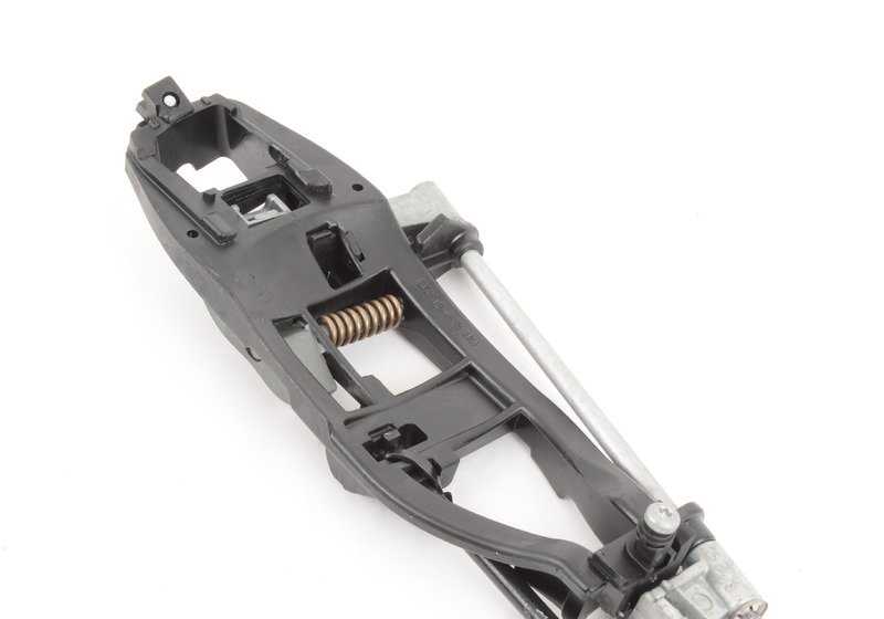 Portador de empuñadura exterior puerta delantera derecha OEM 51217048282 para BMW E46 316Ci, 316ti, 318ti... y más. Original BMW.