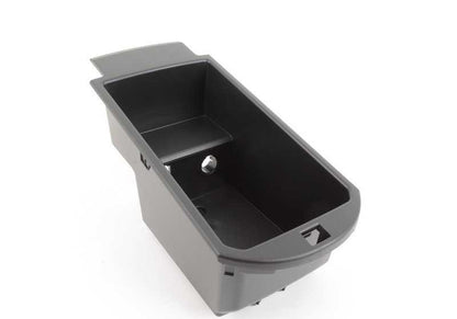 Caja organizadora reposabrazos central OEM 51169184500 para BMW X3 F25 y X4 F26. Accesorio original BMW.