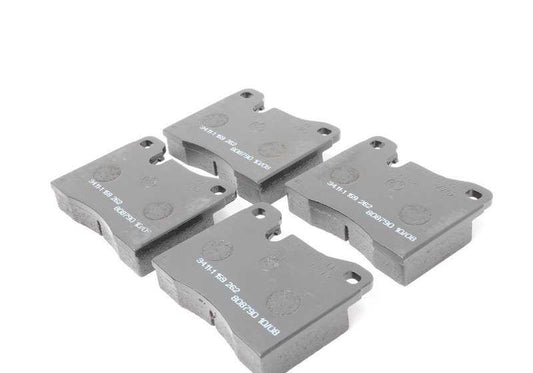 Kit de reparación pastillas freno (sin amianto) OEM 34111159261 para BMW E12, E23, E24, E26. Compatible con versiones con motor M10, M30 y S38. Original BMW.