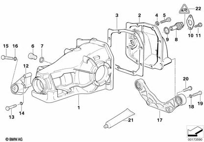 Junta sin amianto para BMW E36, E46, E34, E39, E32, E31, E85, E86 (OEM 33108305033). Original BMW