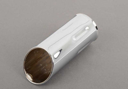 Embellecedor de escape cromado 48 mm OEM 82119401164 para BMW E34. Accesorio original BMW.