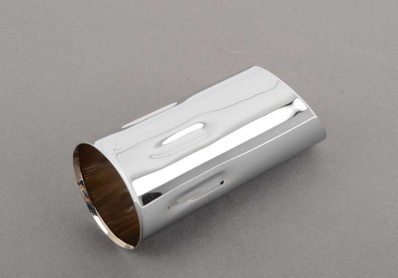 Embellecedor de escape cromado 48 mm OEM 82119401164 para BMW E34. Accesorio original BMW.