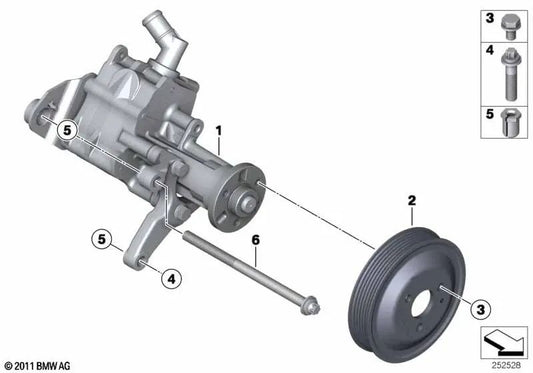 Vite ASA con rondella per BMW F07, F10, F11, F06, F12, F13, F01N, F02N, E70N, F15, E71, F16 (OEM 07129906983). BMW originale.