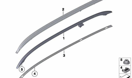Baca izquierda OEM 51137118503 para BMW E91. Original BMW.