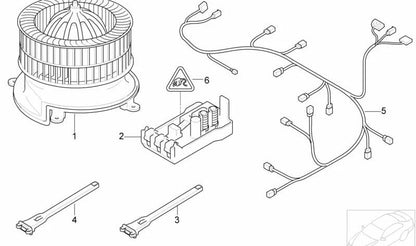 Sensor de Temperatura para BMW Serie 7 E65, E66 (OEM 64116938633). Original BMW