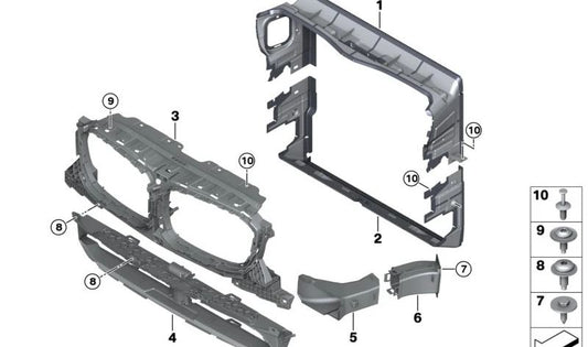 DUCTO DE AR ​​PROBLEMA PARA BMW X3 G01, G08, X4 G02 (OEM 51647397473). BMW original