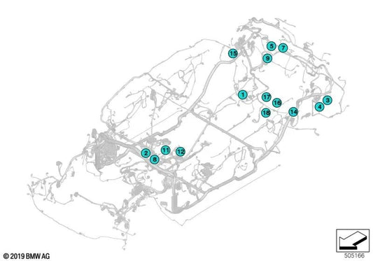 Caja de enchufe OEM 12527570215 para BMW G20, G80, G21, G22, G60, X5, X6... y más. Original BMW.