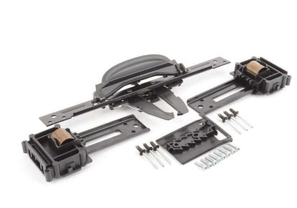 Mecanismo soporte muslo asiento OEM 52107143536 para BMW E60, E61, F07, F10, F11, F01, F02, F04, E70, E71, E72. Repuesto original para ajuste de extensión muslo en asiento delantero. Original BMW.