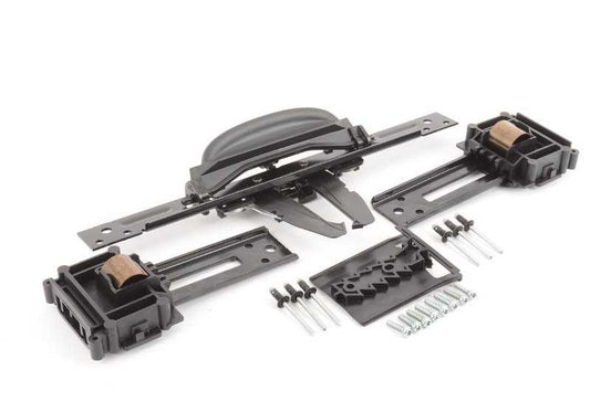 Mecanismo soporte muslo asiento OEM 52107143536 para BMW E60, E61, F07, F10, F11, F01, F02, F04, E70, E71, E72. Repuesto original para ajuste de extensión muslo en asiento delantero. Original BMW.