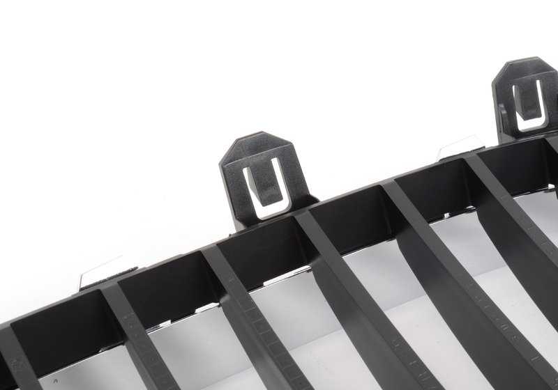 Rejilla decorativa izquierda negra OEM 51137027061 para BMW E60, E60N, E61, E61N. Original BMW.