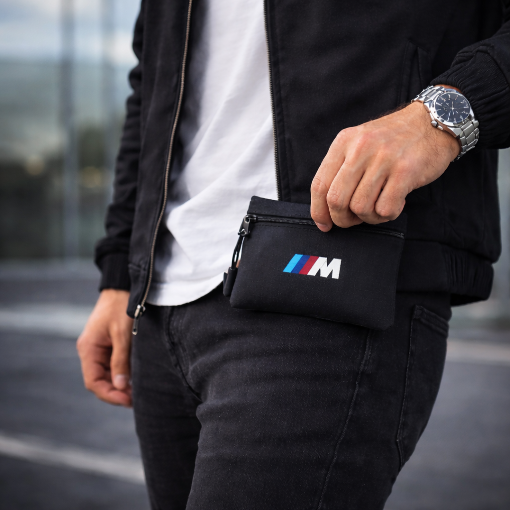 BMW M Small Zip Wallet – Kompakte Geldbörse/Organizer (4 Farben)