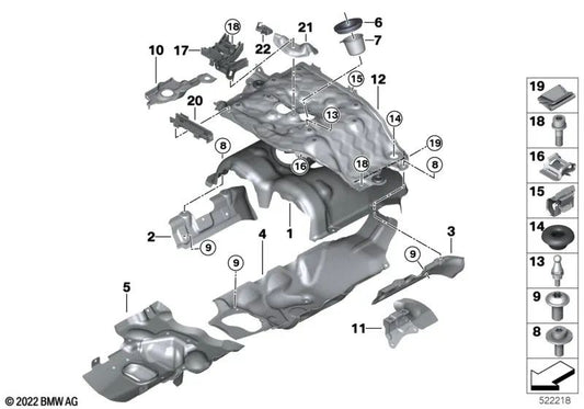 Clamp for BMW 5 Series F10, F90, F06, F12N, F13N 7 Series G70 8 Series F91, F92, F93 X5 F85, F95, G05N X6 F86, F96, G06N Genuine BMW.