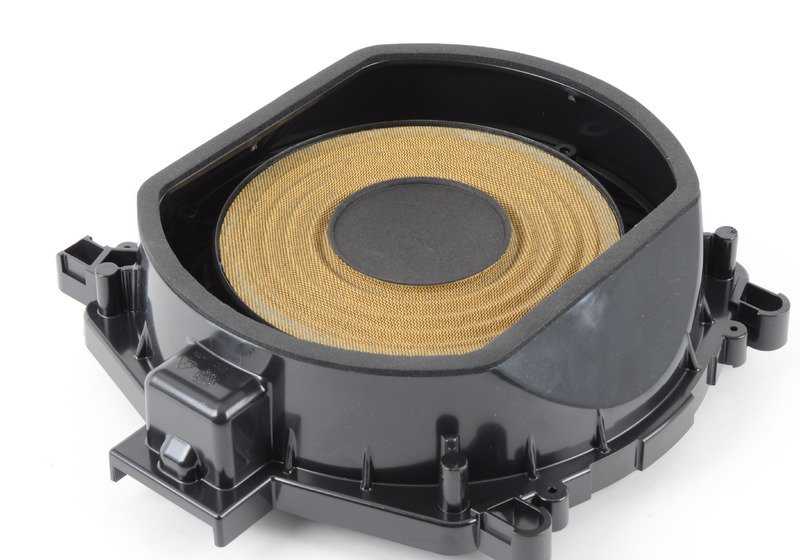 Altavoz central graves OEM 65137842196 para BMW E71, E72. Parte del sistema de sonido Individual Audio. Original BMW.