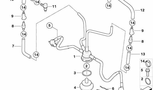 Tubo de entrada de combustível OEM 13537690242 para BMW Motorrad HP2 Enduro, HP2 Megamoto. BMW Motorrad original.