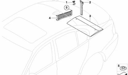 Universal support for BMW 3 Series E90, E90N (OEM 51477152788). Genuine BMW