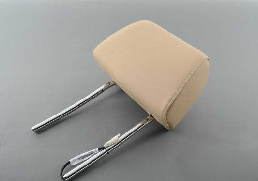 Reposacabezas de cuero savannabeige OEM 52107246720 para BMW E90, E91 (316d, 316i). Compatible con modelos fabricados entre 2008 y 2011. Pieza original BMW.