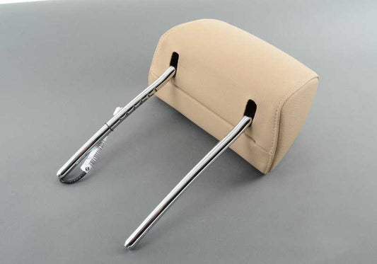 Reposacabezas de cuero savannabeige OEM 52107246720 para BMW E90, E91 (316d, 316i). Compatible con modelos fabricados entre 2008 y 2011. Pieza original BMW.