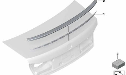 Alerón trasero imprimado OEM 51628092094 para BMW Serie 7 G11, G12 (730d, 725d, 730d xDrive). Original BMW.