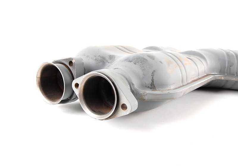 Silenciador central (Mittelschalldämpfer) OEM 18129068601 para BMW E34. Original BMW.