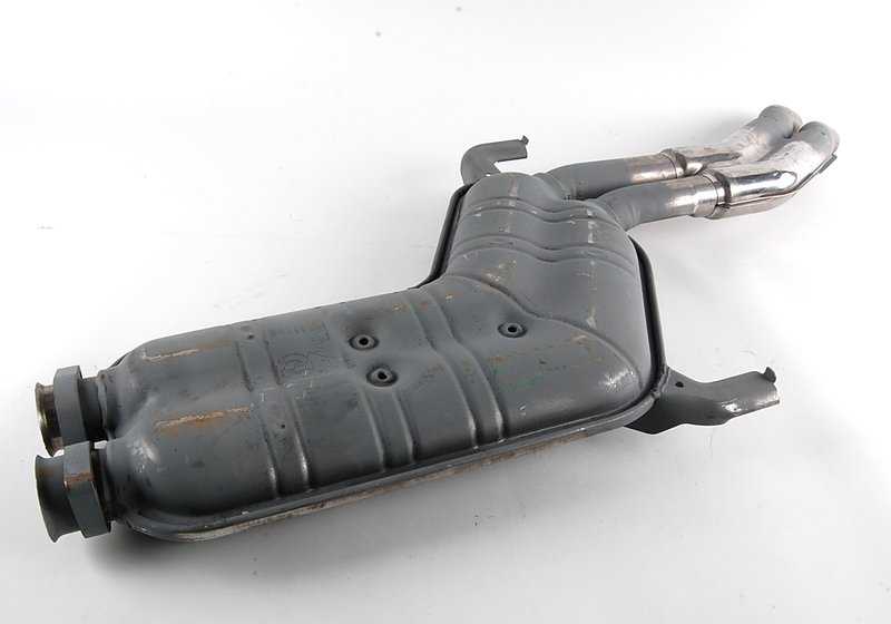 Silenciador central (Mittelschalldämpfer) OEM 18129068601 para BMW E34. Original BMW.