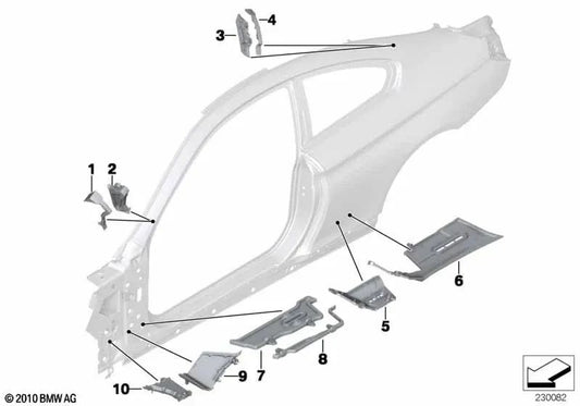Pilar A Pilar A pour BMW F06, F13 (OEM 41217230305). BMW d'origine