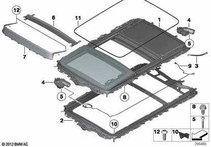 Deflector de viento para BMW X3 F25 (OEM 54107293440). Original BMW.
