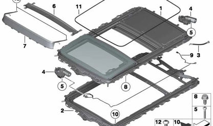 Cableado techo OEM 54107304485 para BMW F25. Original BMW.