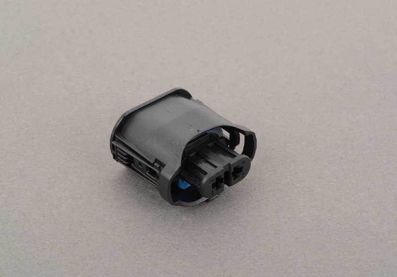 Conector eléctrico 2 pines negro OEM 61136907388 para BMW E81, E82, E87, E88, E46, E90, E91, E92, E93, E39, E60, E61, F07, F10, F11, E63, E64, E84, E83, E53, E70, E71, E72, E85. Original BMW.