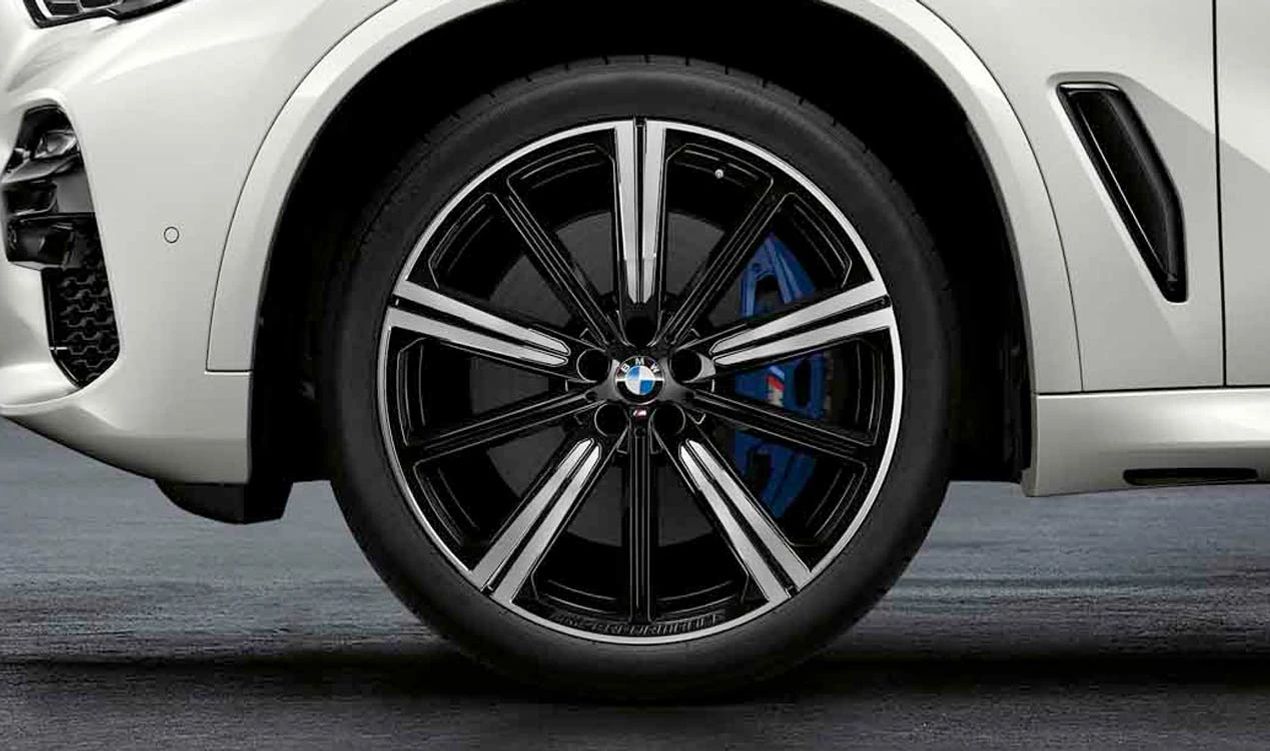 Juego completo de llantas 22" M Performance estilo estrella 749 OEM 36115A818D4 para BMW X5 G05N, G18N y X6 G06N. Incluye neumáticos Continental. Original BMW.