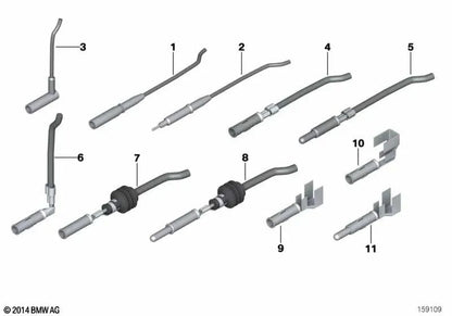 Waterproof rundsteckkontakt 2.5 for BMW 3 Series E30, E36, 5 Series E34, 7 Series E32, 8 Series E31 (OEM 61130007443). Original BMW