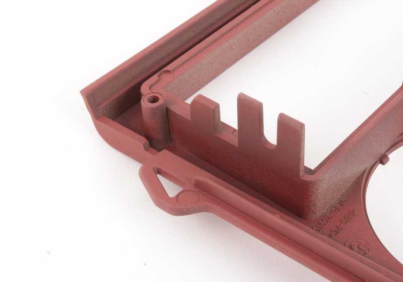 Embellecedor compartimento portaobjetos OEM 51162491391 para BMW E36 y Z3. Color Imolarot. Recambio original BMW.