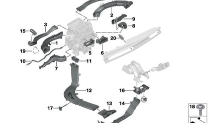 Sensor de temperatura OEM 64226915391 para BMW (modelos compatibles: E81, E82, E87, E88, F40, F52, F44, F45, F46, G42, G87, E90, E91, E92, E93, G20, G21, G28, G80, G81, G22, G23, G26, G82, G83, F90, G30, G31, G38, G60, G61, G68, G90, G32, E66, G11, G