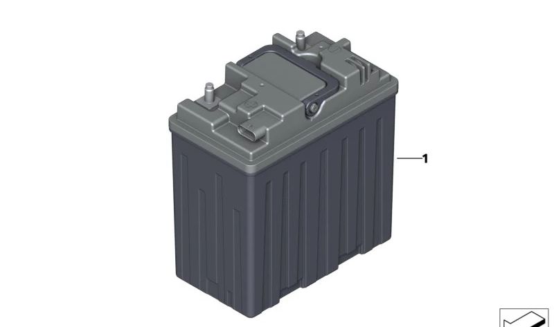 12 V Lithium Auxiliary Battery for BMW 5 G30N Series, G31N, 6 G32N Series, 7 G11n Series, G12N, série 8 G16, X5 G05, G05N, X6 G06, G06N, X7 G07N (OEM 61215A7E839). BMW d'origine