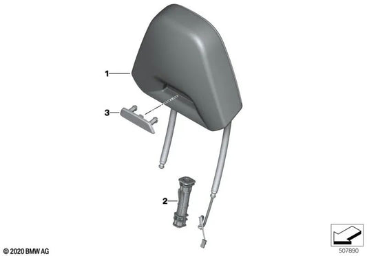 Emblème M illuminé pour la série BMW 2 G87 (OEM 52108469178). BMW d'origine