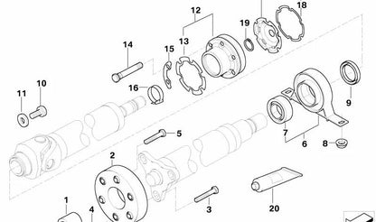 Vite esagonale con Aradalado per BMW E83, E83N (OEM 26117565154). BMW originale.