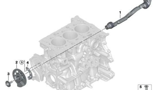 OEM Gear 11278487230 für BMW F40, F52, F70, F44, F45, F46, U06, F48, F49, U11, U12, F39, U10 und Mini F55, F56, F57, F54, F60, U25. Original BMW und Mini.