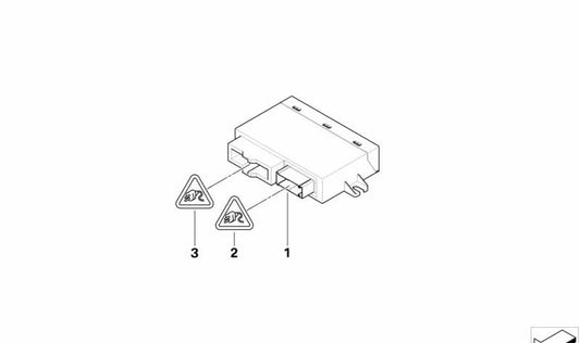 OEM Electric Capota Módulo 61359211494 para BMW E88 (118D, 118i) com mudança manual e automática. Compatível com os modelos feitos entre 2008 e 2013. BMW original.