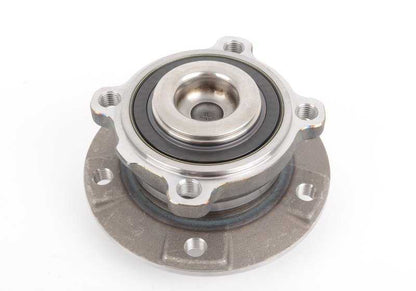 Front wheel with bearing OEM 31226765601 for BMW E60, E61, E63, E64. Original BMW.