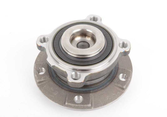 Front wheel with bearing OEM 31226765601 for BMW E60, E61, E63, E64. Original BMW.