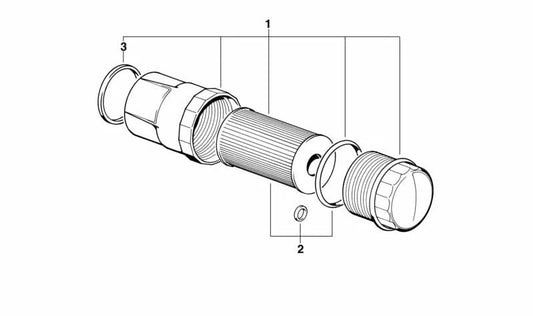 Junta de estanqueidad OEM 11421744585 para BMW E21, E30, E12, E28, E34, Z1. Original BMW.