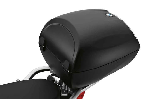 Topcase pequeño 28L OEM 77437724352 para motos BMW R1200RT, R1250RT, F900XR, S1000XR... y más. Original BMW Motorrad.
