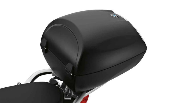 Topcase pequeño 28L OEM 77437724352 para motos BMW R1200RT, R1250RT, F900XR, S1000XR... y más. Original BMW Motorrad.