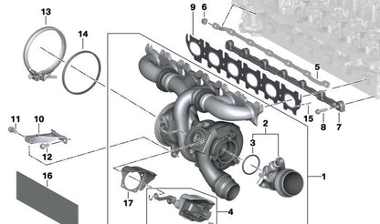 Tuerca brida con arandelas de presión OEM 11658670587 para BMW F20, F21, F22, F23, F30, F31, F34, G20, G21, G80, F32, F33, F36, G22, G23, G26, G82, G83, G30, G31, G38, G32, G11, G12, G70, G14, G15, G16, F97, G01, G45, F98, G02, G05, G18, G06, G07, G