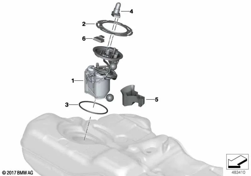 Unità di pompaggio per BMW X5 G05, X6 G06, X7 G07 (OEM 16119468622). BMW originale