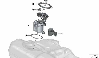Bomba de combustible OEM 16119468618 para BMW G05, G06, G07. Original BMW