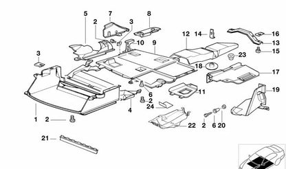 OEM -Luftkanal 51712250643 für BMW 3 E36 -Serie. Teil des M -technischen Belüftungssystems. Original BMW.