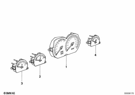 Medidor de combustível OEM 62131392996 para BMW Série 8 E31 (11/1989 - 08/1997). BMW genuíno.