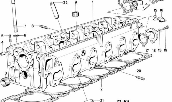 Junta de culata OEM 11121706569 para BMW E32, E34. Original BMW.