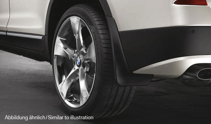 OEM 82162410525 front fender set for BMW X3 G01 (all compatible models). Protects from splashes and stones. Original BMW.
